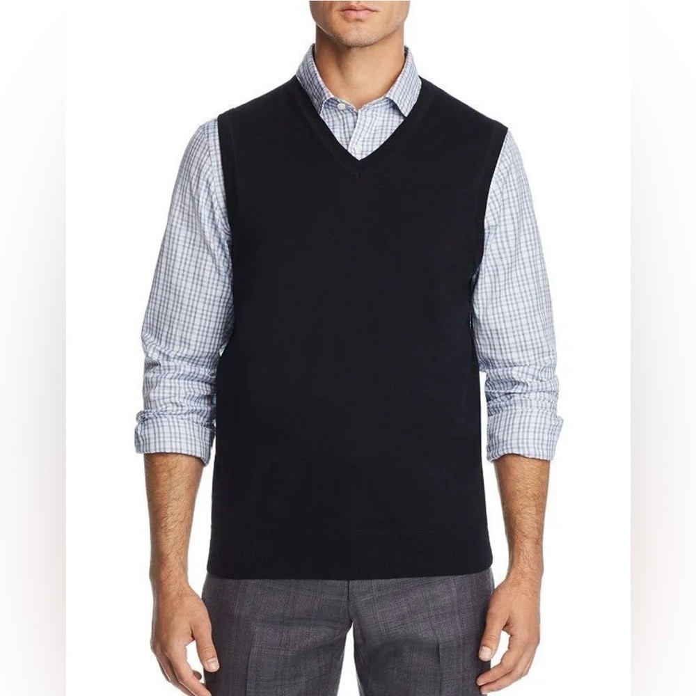 Callaway Golf Nordstrom’s Collection, Merino‎ Wool Vest Pullover , Black, Size L